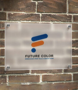 Transparent Acrylic Nameplate Sign