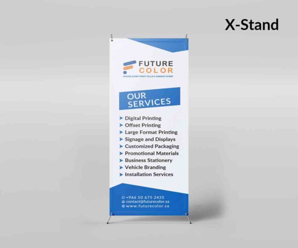 X-Stand Banner Printing in Riyadh | Saudi Arabia
