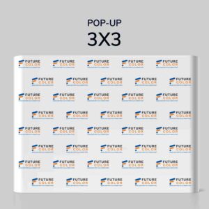 Pop-Up Backdrop Printing in Riyadh | Straight 3x3