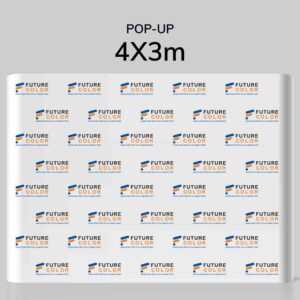 Pop-Up Backdrop Straight Printing in Riyadh
